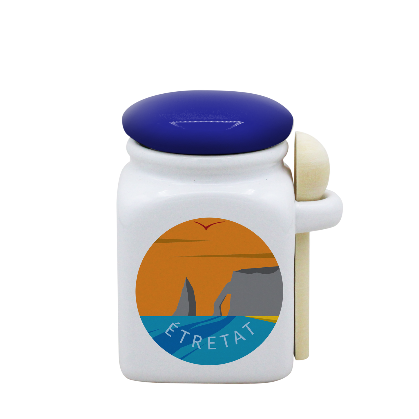 POT BLANC PM COUV. BLEU+CUIL. BOIS-SPECALVA