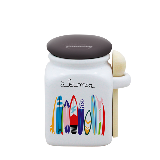 POT BLANC PM COUV. GRIS+CUIL. BOIS-ALM4