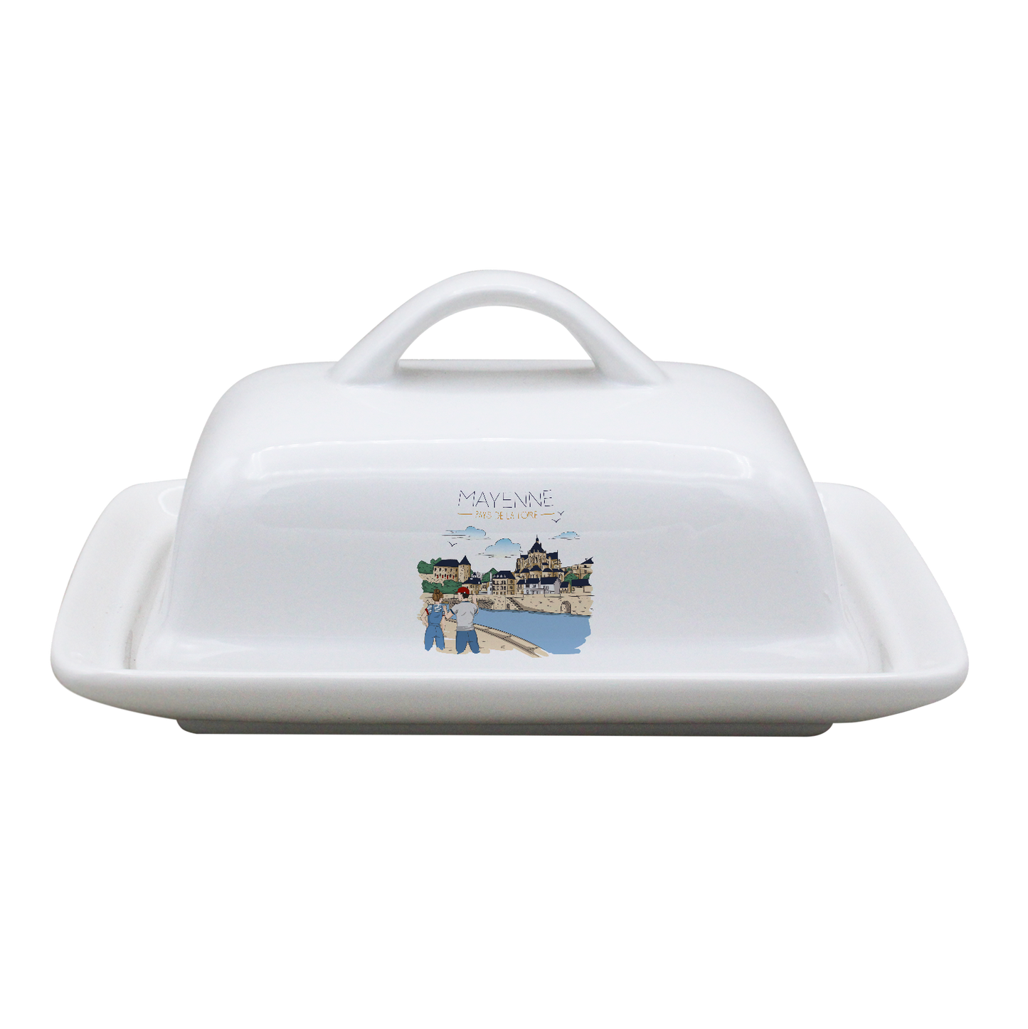 BEURRIER RECTANGLE BLANC-MAYENU