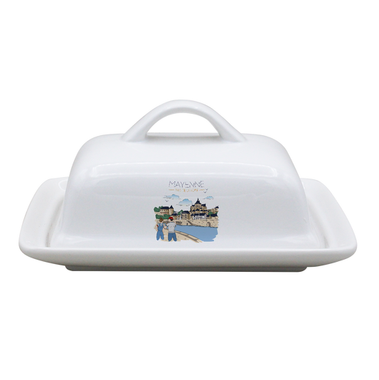 BEURRIER RECTANGLE BLANC-MAYENU