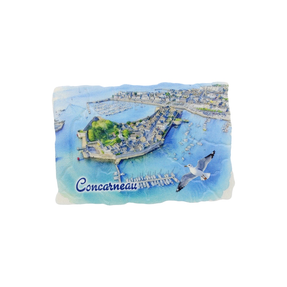 MAGNET CONCARNEAU CIEL AQUARELLE