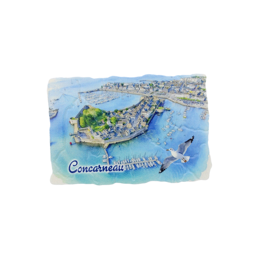 MAGNET CONCARNEAU CIEL AQUARELLE