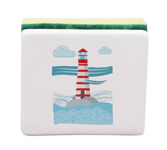 PORTE EPONGE BLANC-MARINPH