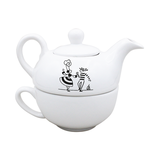 THEIERE SOLITAIRE BLANCHE-LDANS