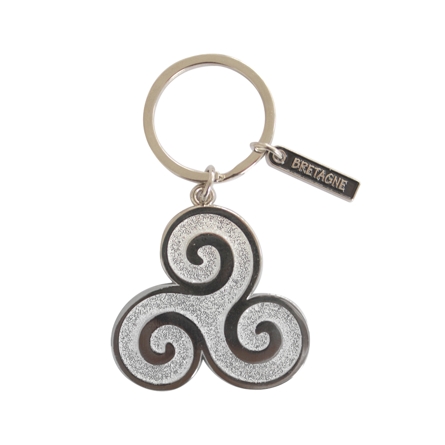 Porte clés Triskel Paillettes blanc