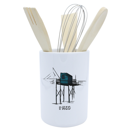 POT A USTENSILES BLANC-CARBLE17