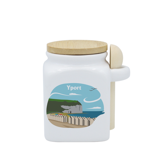 POT BLANC PM COUV. BAMBOO+CUIL. BOIS-FYPORT