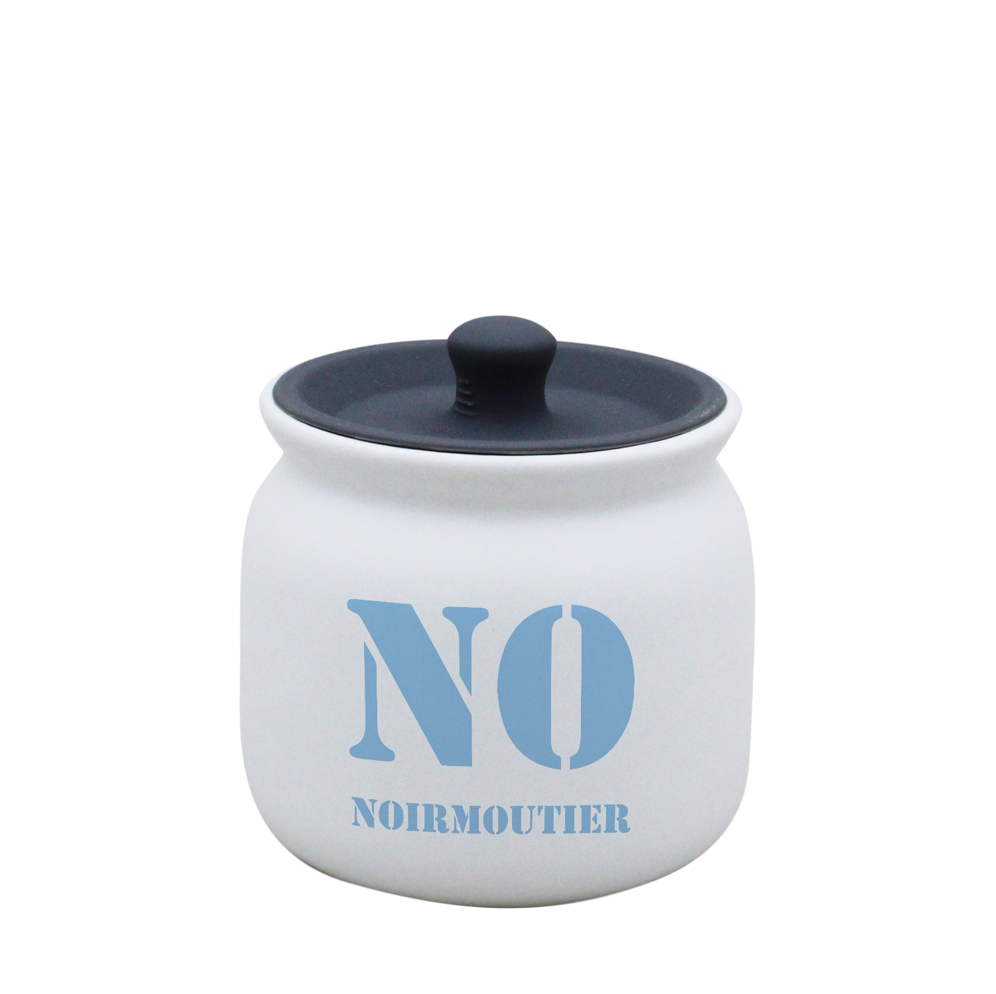 POT BLANC PM COUV. SILICONE GRIS-NOIRNOT