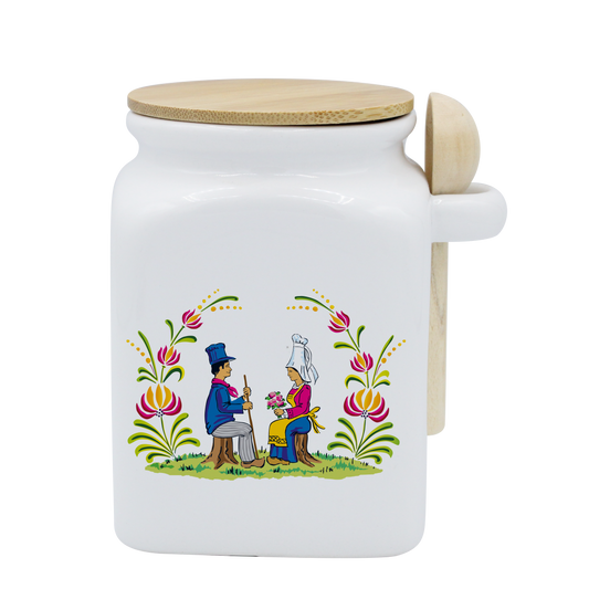 POT BLANC MM COUV. BAMBOO+CUIL. BOIS-RENOR