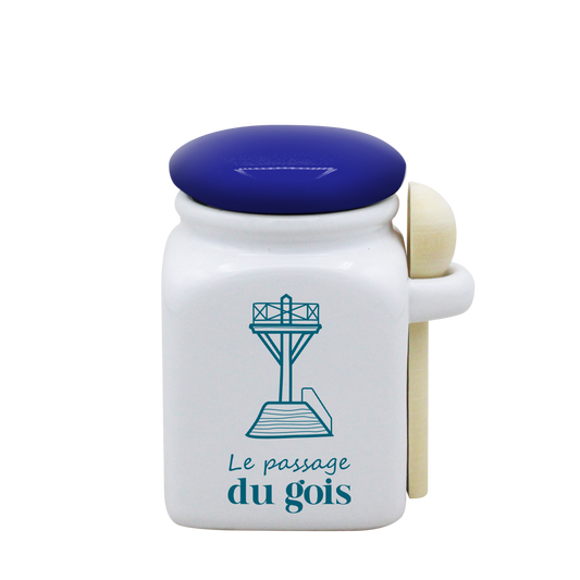 POT BLANC PM COUV. BLEU+CUIL. BOIS - SPE PETITES CAGNIOTTES PASSAGE DU GOIS