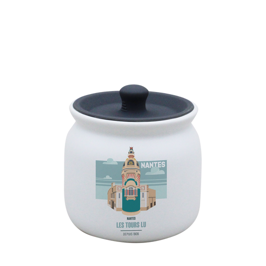 POT BLANC PM COUV. SILICONE GRIS-NTETOUR