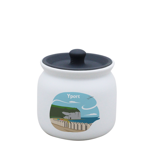 POT BLANC PM COUV. SILICONE GRIS-FYPORT
