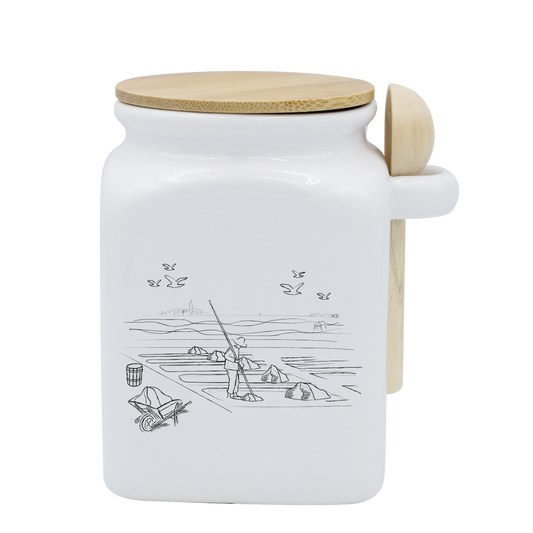 POT BLANC MM COUV. BAMBOO+CUIL. BOIS-MASALB