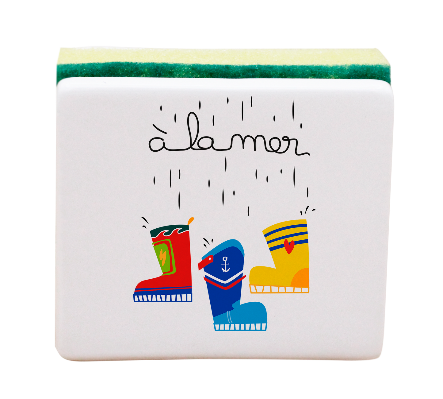 PORTE EPONGE BLANC-A LA MER BOTTES