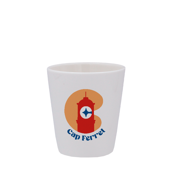 TASSE ESPRESSO BLANCHE S/ANSE - C CAP COUCHE D SOLEIL