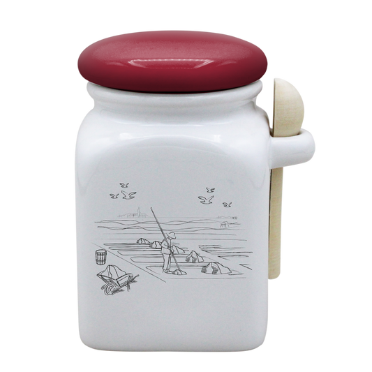POT BLANC MM COUV. ROUGE+CUIL. BOIS-MASALB