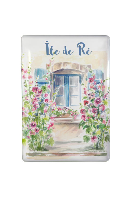MAGNET ILE DE RE AQUARELLE FENETRE