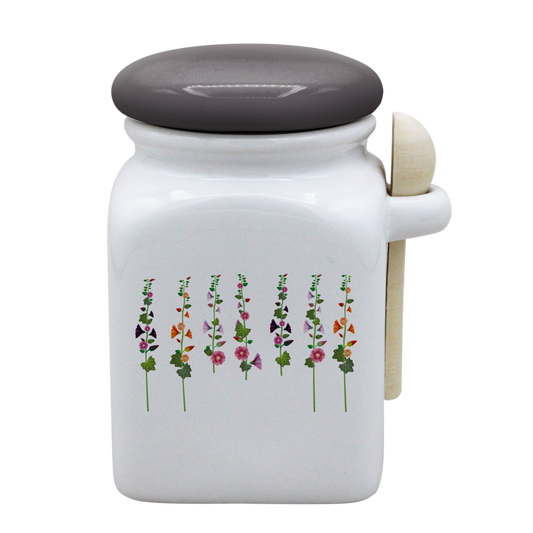 POT BLANC MM COUV. GRIS +CUIL. BOIS-ROTRE