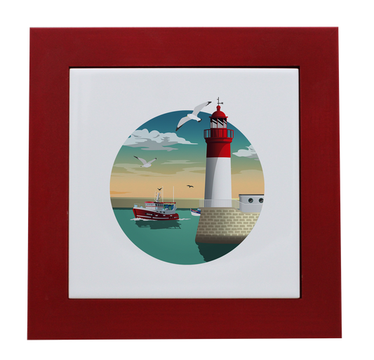 ENTOURAGE BOIS ROUGE-CARREAU FAIENCE 15x15 NU-PHARECHA