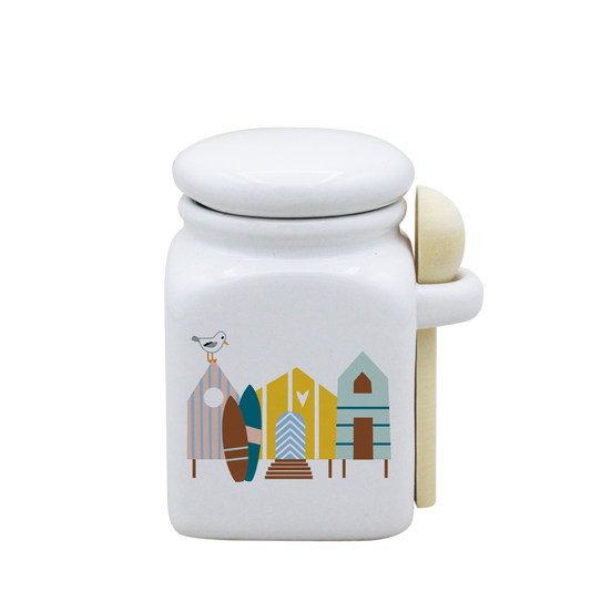 POT BLANC PM COUV. BLANC+CUIL. BOIS-CABINES ET SURF LA PETITE EMI