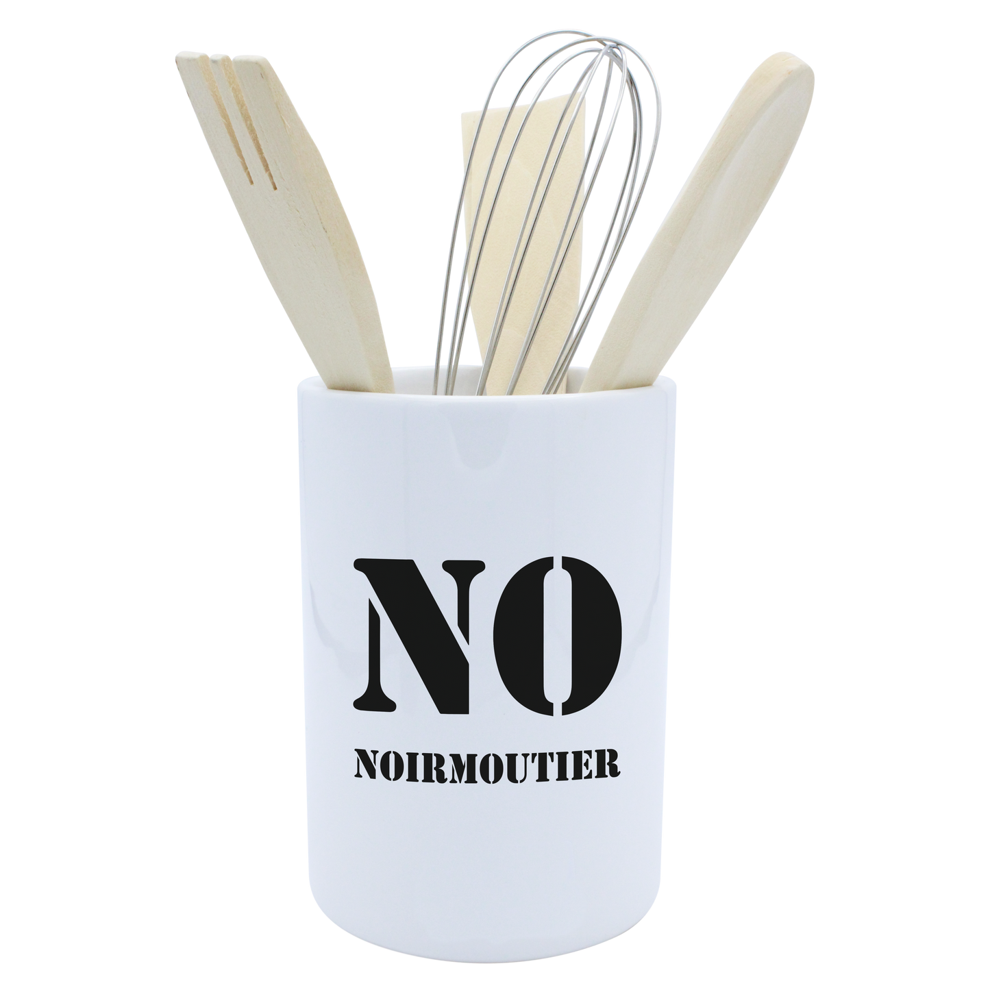 POT A USTENSILES BLANC-NOIRNO