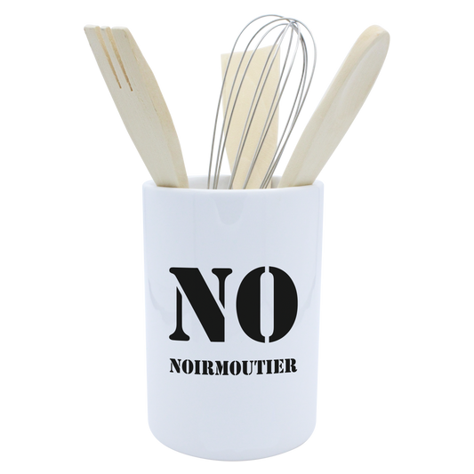 POT A USTENSILES BLANC-NOIRNO