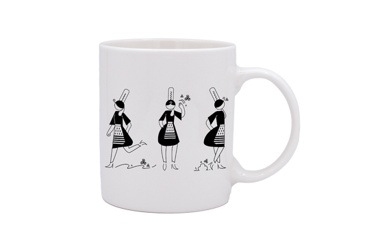 MUG DROIT BLANC - ARMELLE BIGOUDENE 3 PICTOS