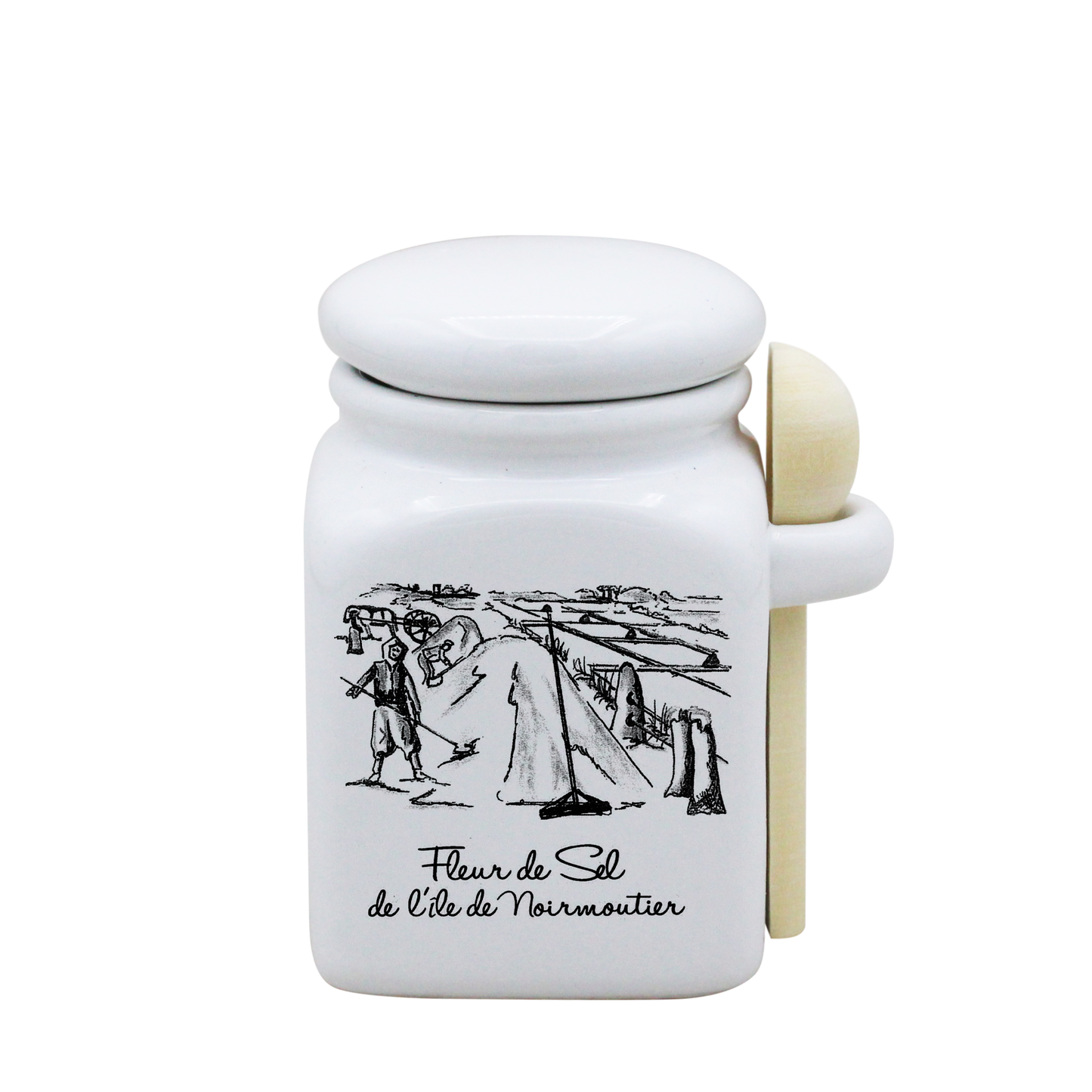 POT BLANC PM COUV. BLANC+CUIL. BOIS-MASAAN