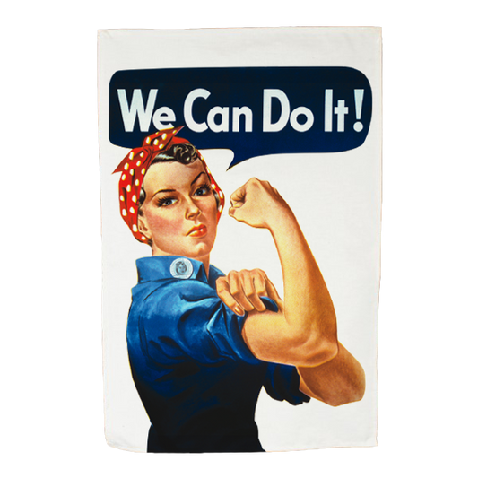 TORCHON ROSIE "WE CAN DO IT"