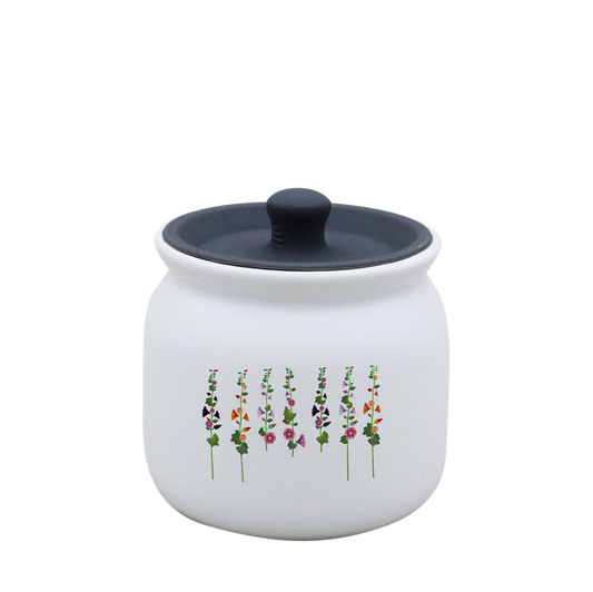 POT BLANC PM COUV. SILICONE GRIS-ROTRE