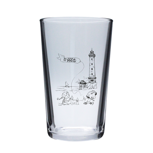 VERRE A BIERRE 50cl ARC - DESSIN VERTICAL ST GEORGES DE DIDONNE SPE BO&BON