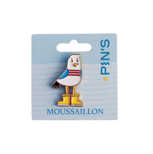 PINS DORÉ MOUETTE