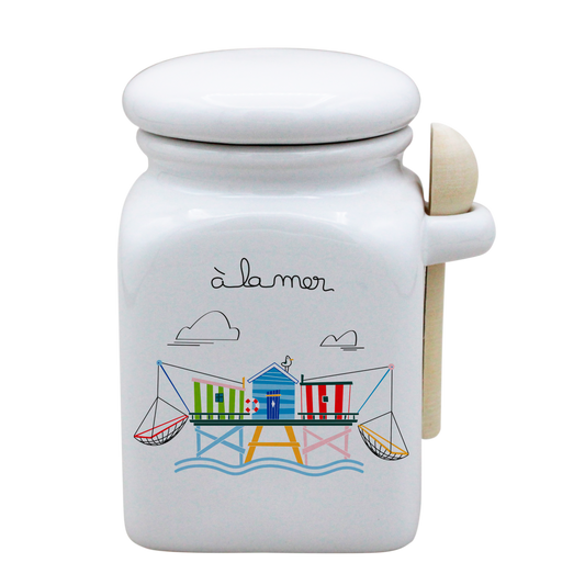 POT BLANC MM COUV. BLANC+CUIL. BOIS-A LA MER CARRELET