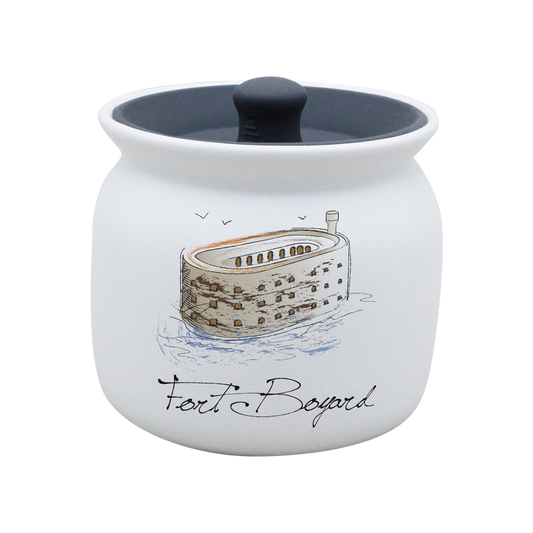 POT BLANC GM COUV. SILICONE GRIS -FOBOYD