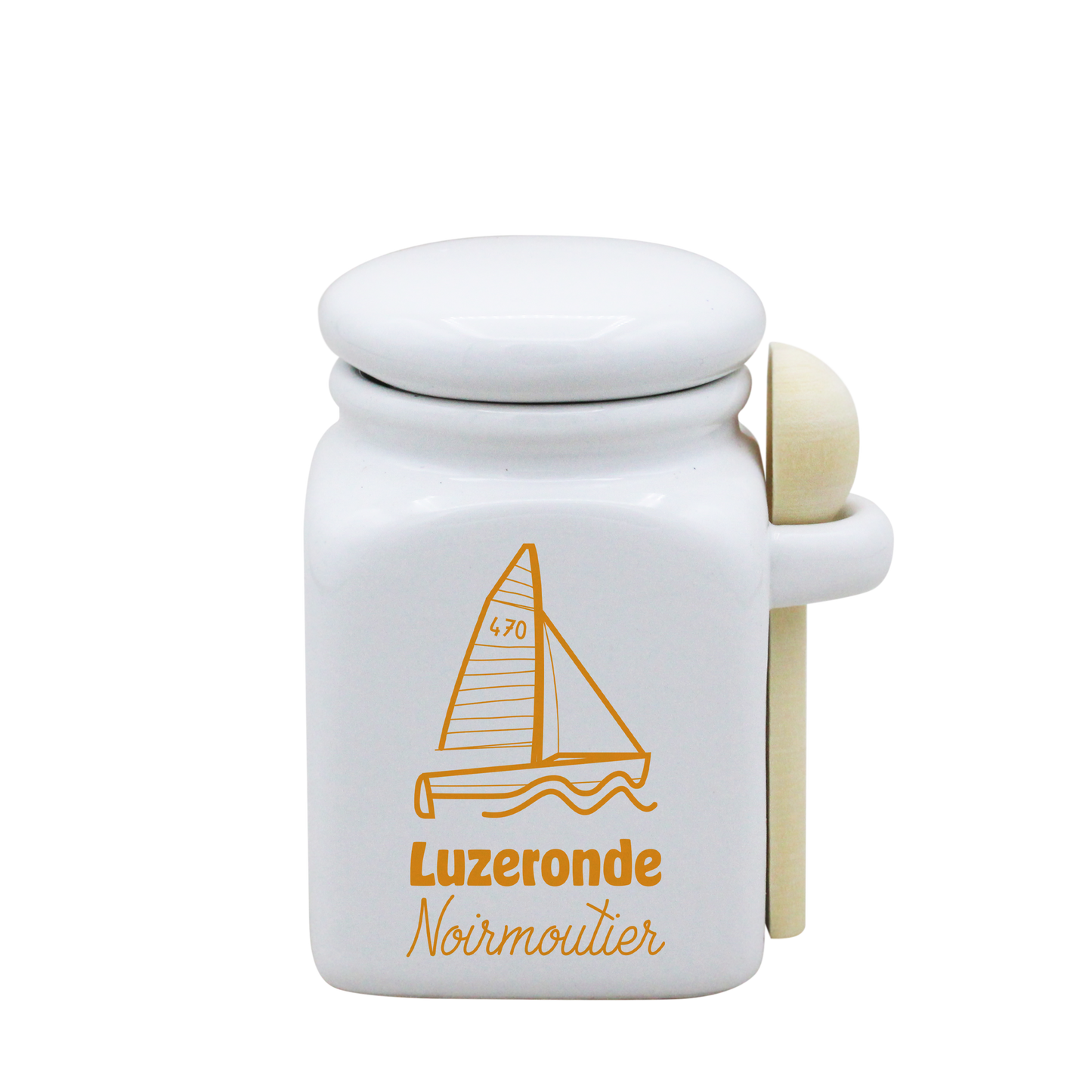 POT BLANC PM COUV. BLANC+CUIL. BOIS - SPE PETITES CAGNIOTTES VOILIER LUZERON