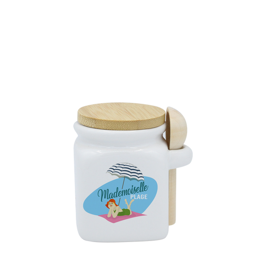 POT BLANC MINI COUV. BAMBOO+CUIL. BOIS-MAPLAV