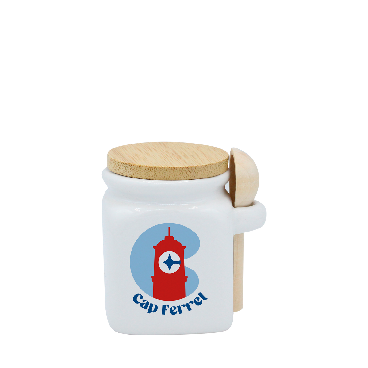POT BLANC MINI COUV. BAMBOU+CUIL. BOIS-C CAP JOURNEE