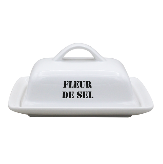 BEURRIER RECTANGLE BLANC-FLSEL