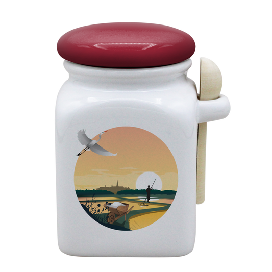 POT BLANC MM COUV. ROUGE+CUIL. BOIS-MARHERON