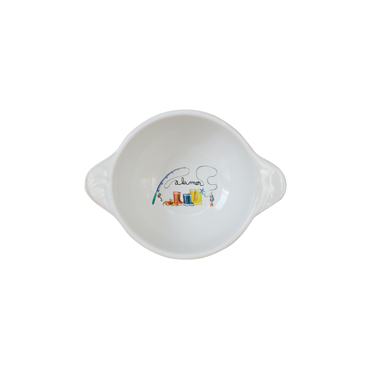 MINI BOL A OREILLES BLANC-BOTTE A LA MER