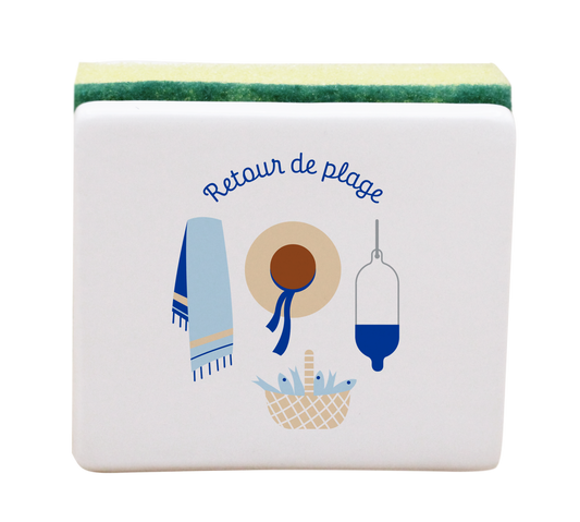 PORTE EPONGE BLANC-RETOUR DE PLAGE LA PETITE EMI