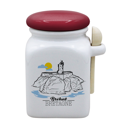 POT BLANC MM COUV. ROUGE+CUIL. BOIS-BREPAON