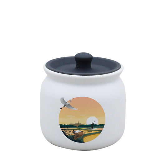 POT BLANC PM COUV. SILICONE GRIS-MARHERON