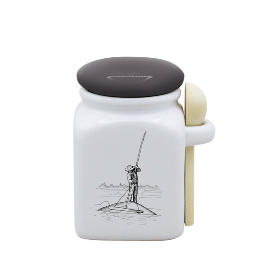 POT BLANC PM COUV. GRIS+CUIL. BOIS-PALUA