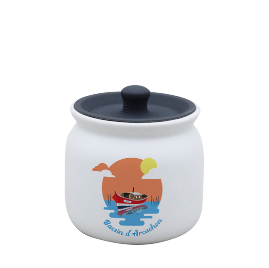 POT BLANC PM COUV. SILICONE GRIS-BASSINPI