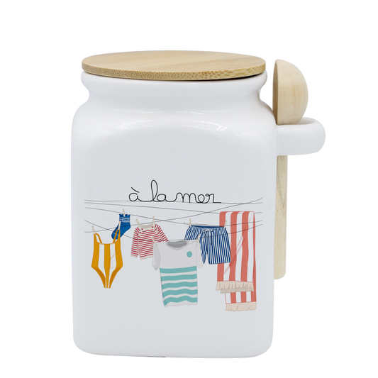 POT BLANC MM COUV. BAMBOO+CUIL. BOIS-TRILINGE