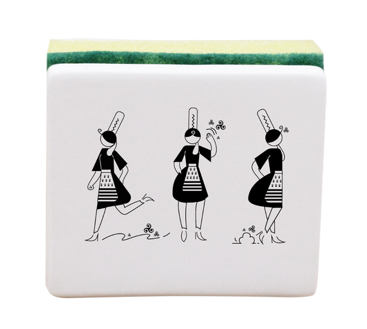 PORTE EPONGE BLANC - ARMELLE BIGOUDENE 3 PICTOS