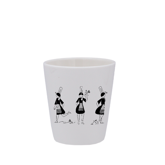 TASSE ESPRESSO BLANCHE S/ANSE - ARMELLE BIGOUDENE 3 PICTOS