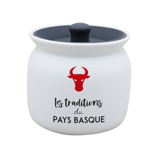 POT BLANC GM COUV. SILICONE GRIS -ESTEBAN6