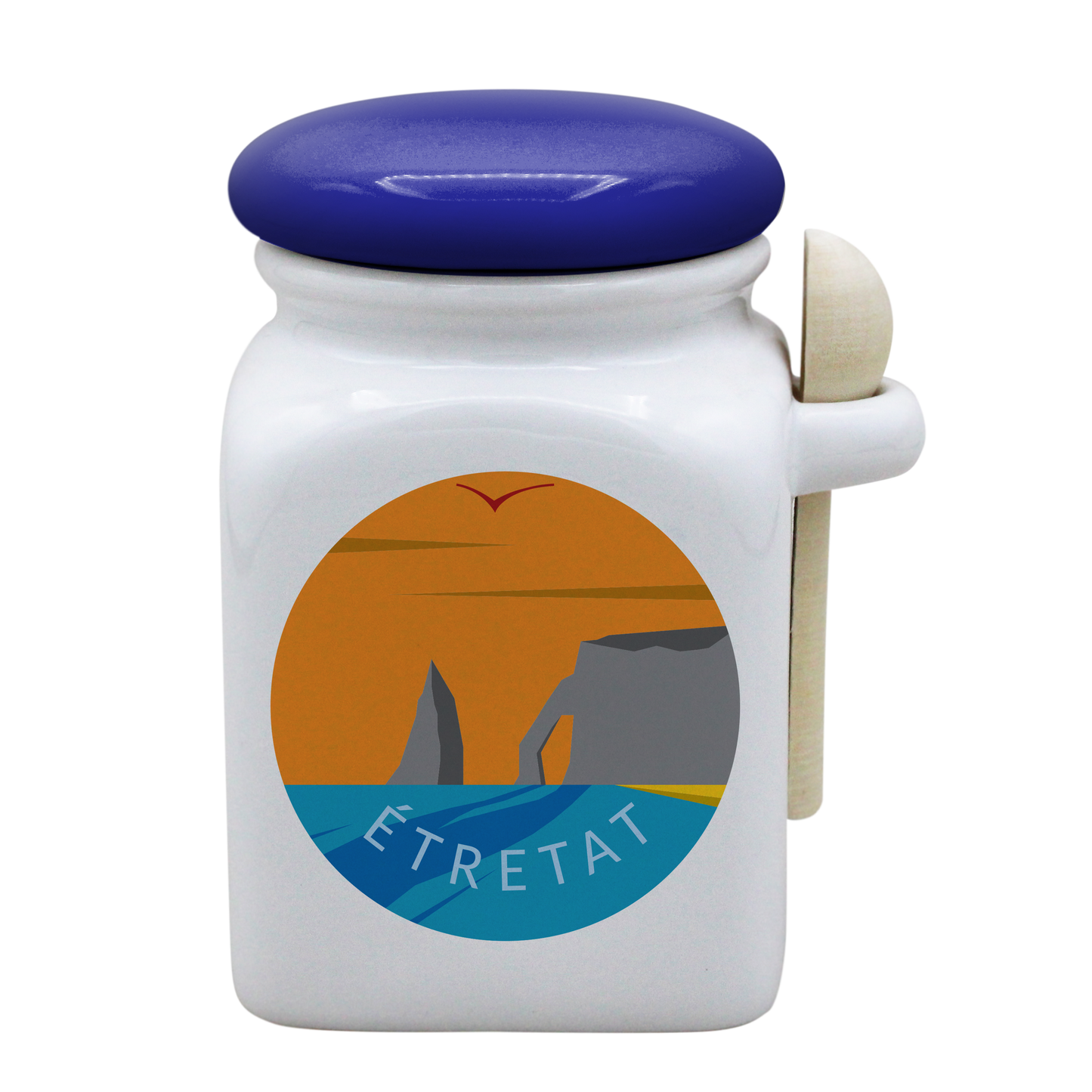 POT BLANC MM COUV. BLEU +CUIL. BOIS-SPECALVA